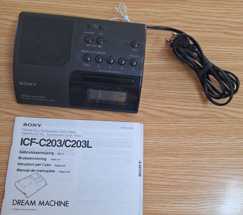 SONY-Radio despertador Modelo ICF-C203/C203L.