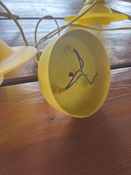Lampa sufitowa żółta