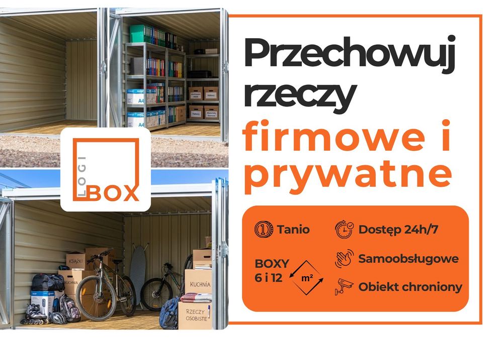 LOGI-BOX / Wynajem magazynów - BOX 6 i 12 m2