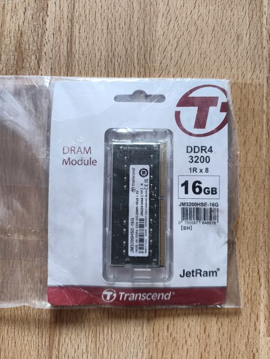 Оперативна пам'ять Transcend 16GB JM DDR4 3200Mhz SO-DIMM 1Rx8 2Gx8 CL22 1.2V