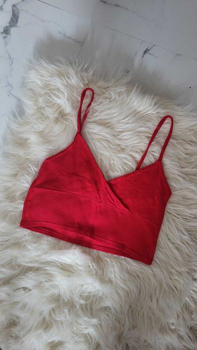 Top czerwony na ramiączkach XS