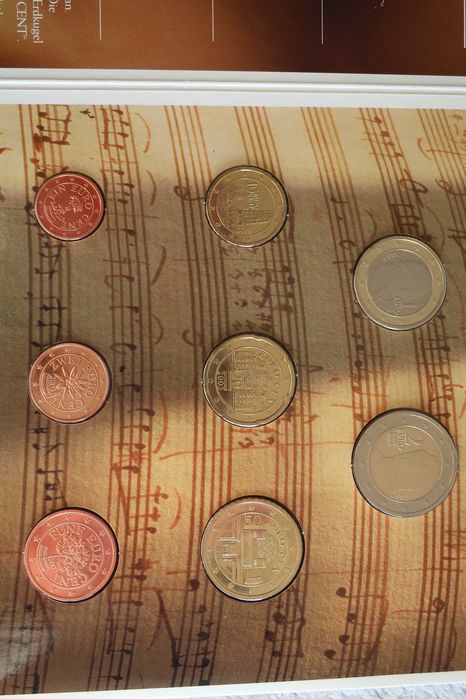 Carteira Moedas EURO Coins - ÁUSTRIA (Vários Anos)