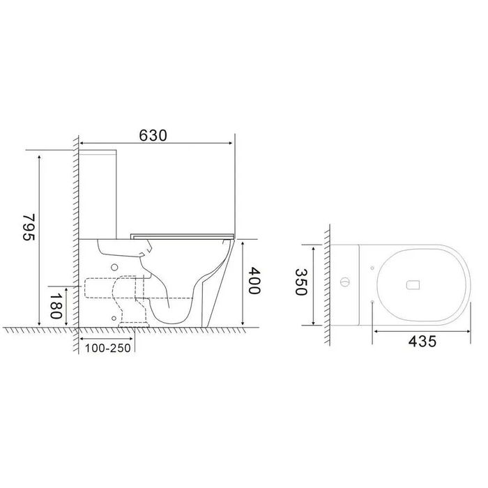 Унітаз-компакт Mixxus BEVEL Tоrnadо
