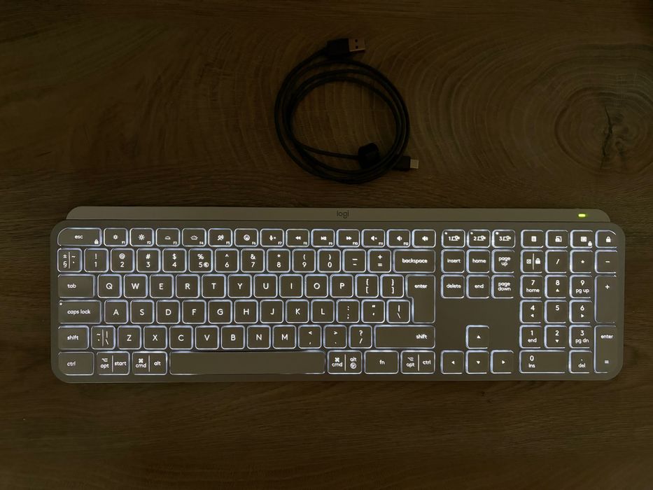 Logitech Mx Keys s klawiatura bezprzewodowa biała