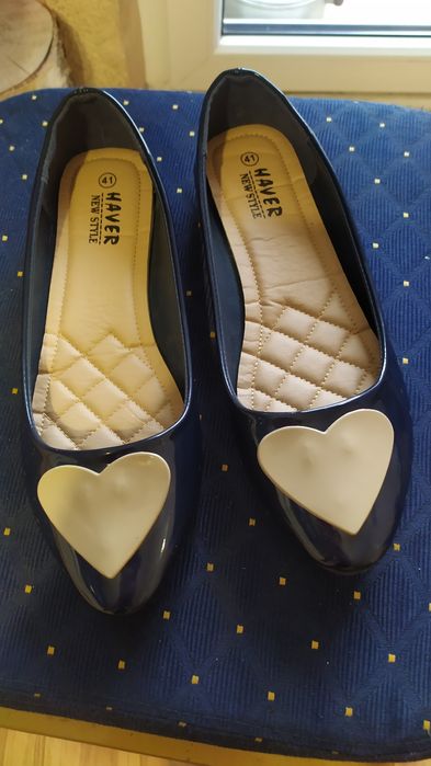 Balerinki lakierki,granatowe ,41