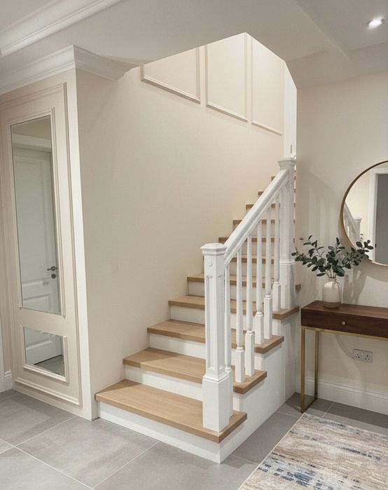 Schody drewniane DREWDOM stolarz (nowoczesne - klasyczne - dywanowe)