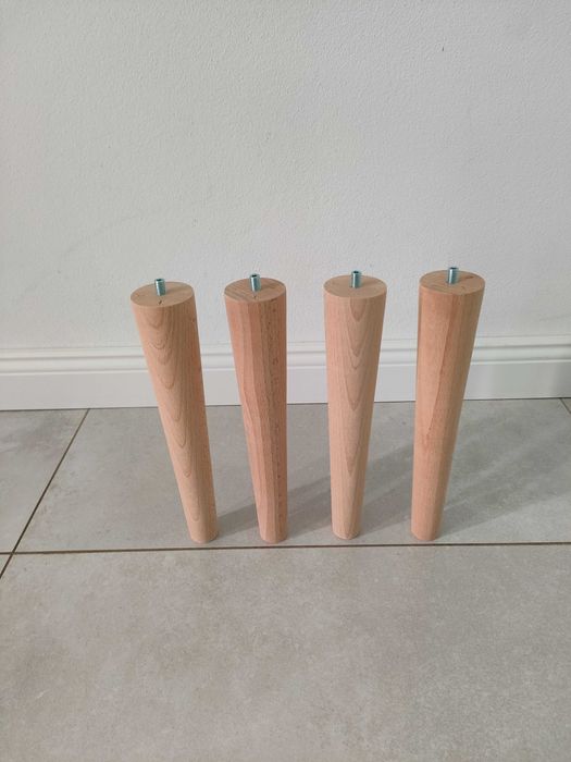 nogi bukowe 4 sztuki 30 cm