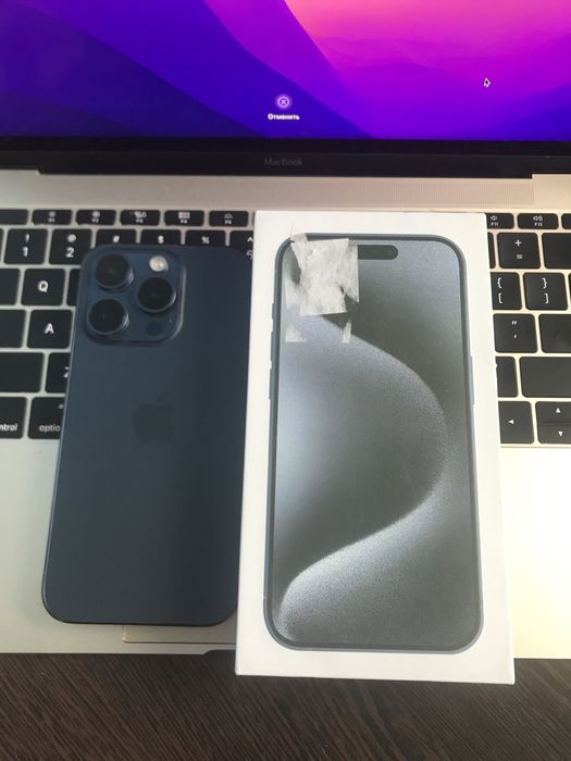 Apple iphone 15 Pro 128Gb Blue Titanium Фіз Сім