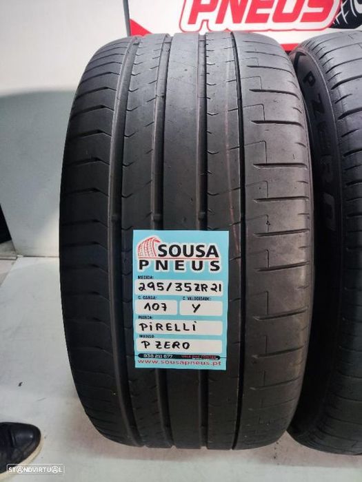 2 pneus semi novos 295-35r21 pirelli - oferta dos portes