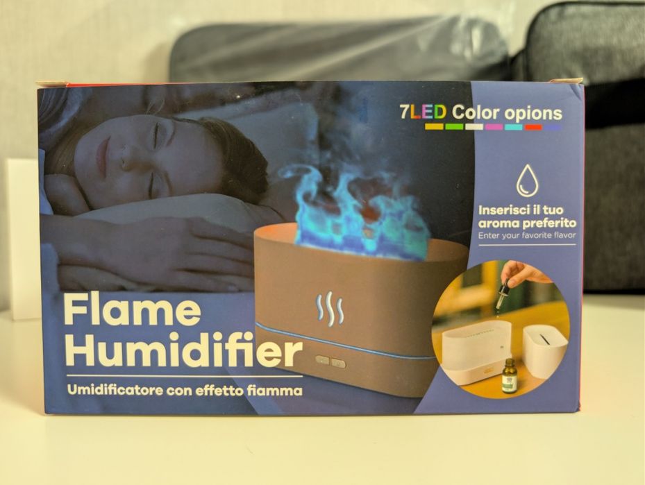 Аромадифузор / зволожувач повітря Flame Humidifier (ефект полум’я)
