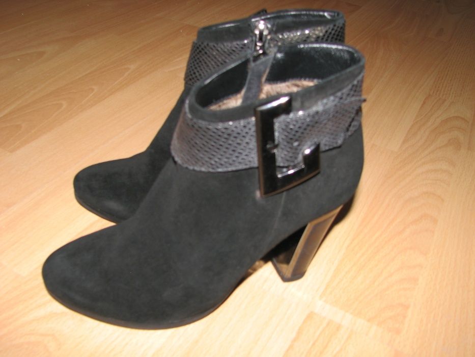 Buty ze skóry naturalnej zamszowej