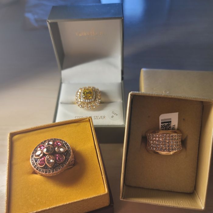 Каблучку срібна позолочена. 925 проба.