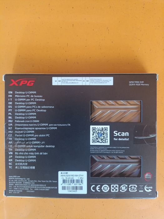 16GB x 2 Pamięć XPG
