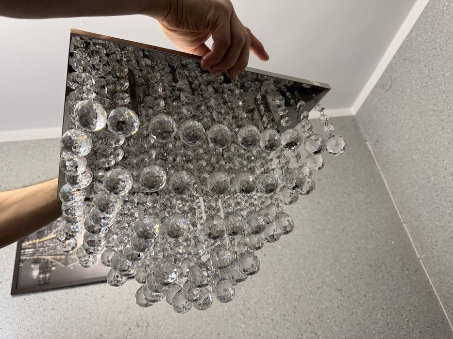 Żyrandol kryształowy lampa sufitowa 4x8W