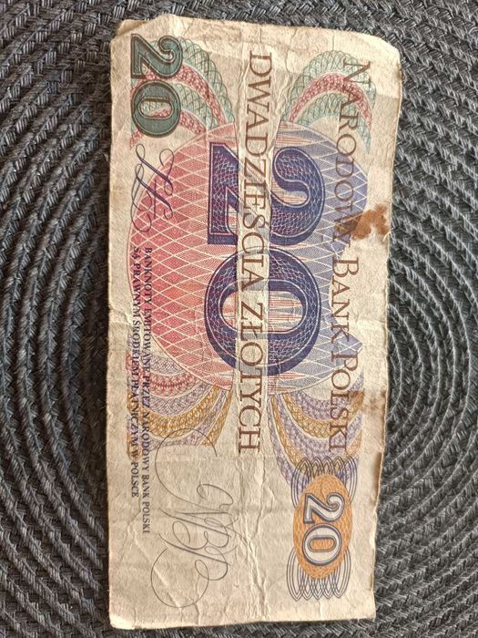Kolekcjonerski banknot 20 zł z 1982 roku – Romuald Traugutt