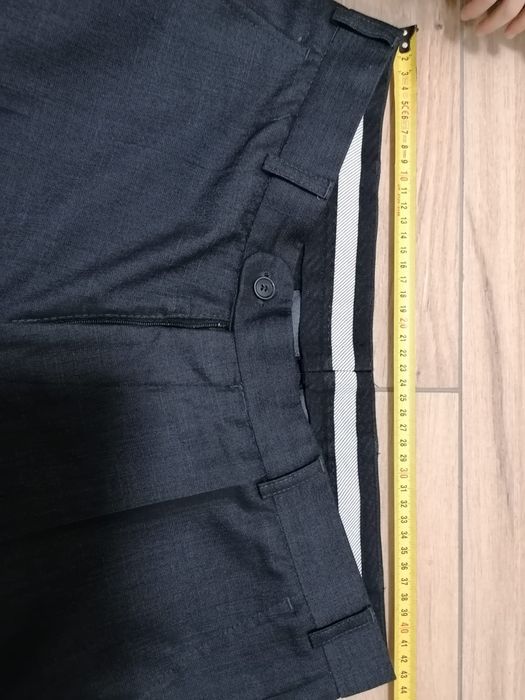 Garnitur męski SLIM polska firma RECMAN 182/86 grafit Ślub wesele