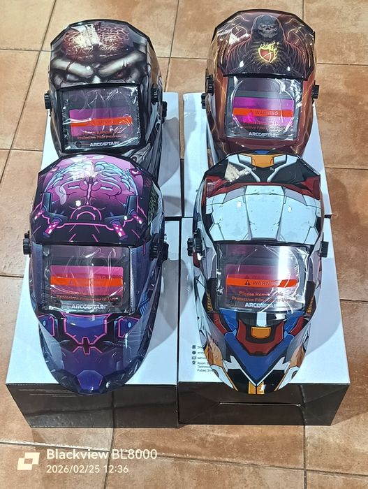 Máscaras de solda com visão real!!