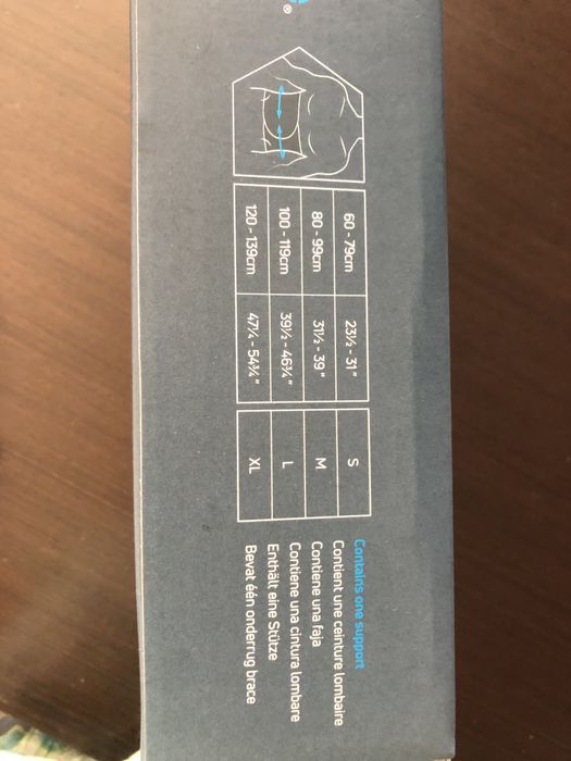 Cinto de apoio lombar Compex Activ