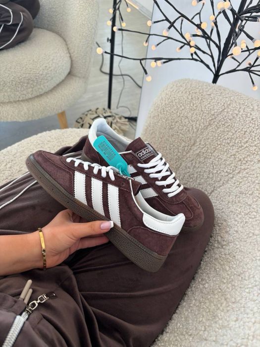 ‼️НОВИНКА‼️36-41 Adidas Spezial Handball Brown White samba sl 96