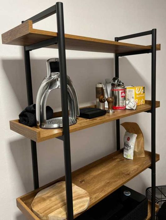 Nowy Regał Półka 173x92x30cm Metalowy Lóftowy Industrialny Loft 5 Poziomowy - FV