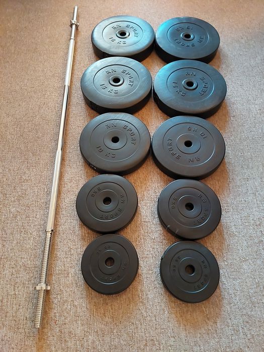 Штанга, блины для штанги, вес, бодибилдинг, жим, железо, гриф, спорт