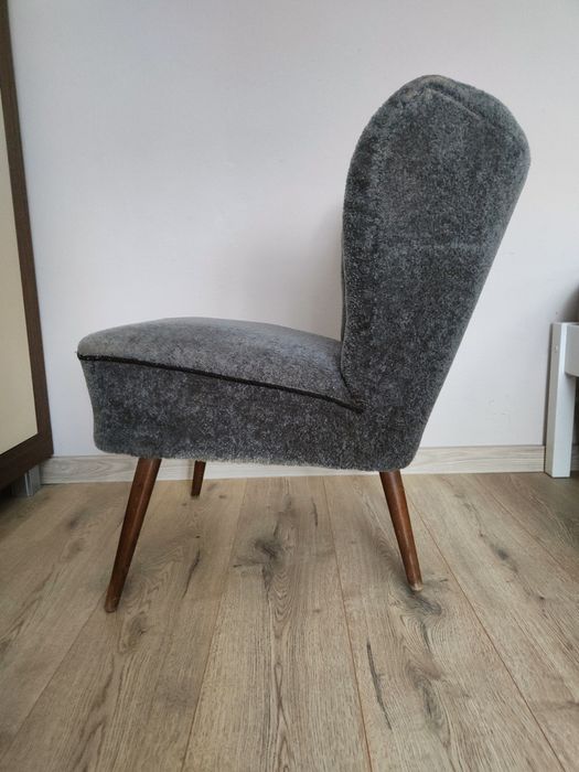 Fotel klubowy PRL oryginalne obicie