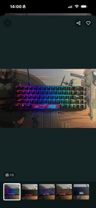 Teclado HyperX Alloy Origins 65