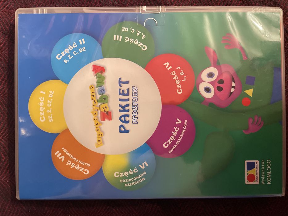 Sprzedam Płytę DVD-ROM „Logopedyczne Zabawy Pakiet Programy”.