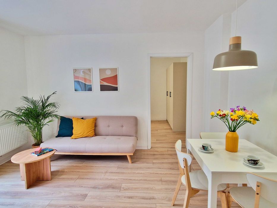 Katowice Centrum | Designerskie 2 pokoje | Balkon | Widok na Katedrę | Wysoki standard