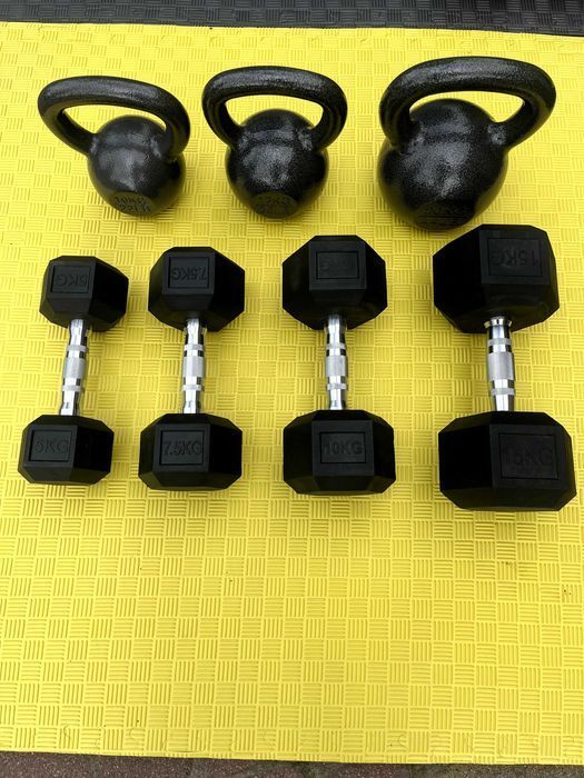 KETTLEBELL żeliwny kettel kettla kula hantle