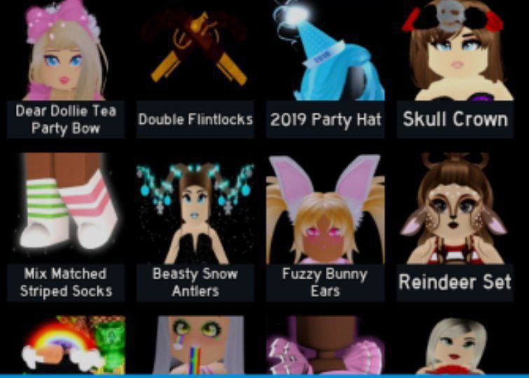 Роблокс вещи в Royal high