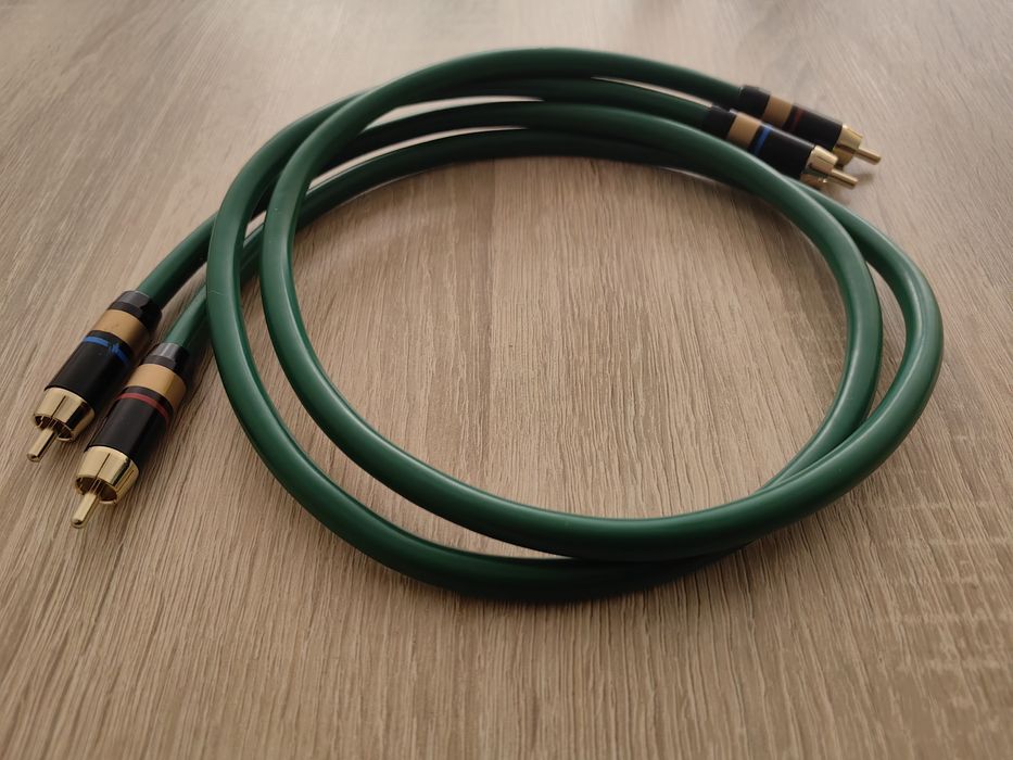 Kabel Interconnect YYaudio 2RCA/2RCA 6N OFC Posrebrzany  DŁ.0,75M