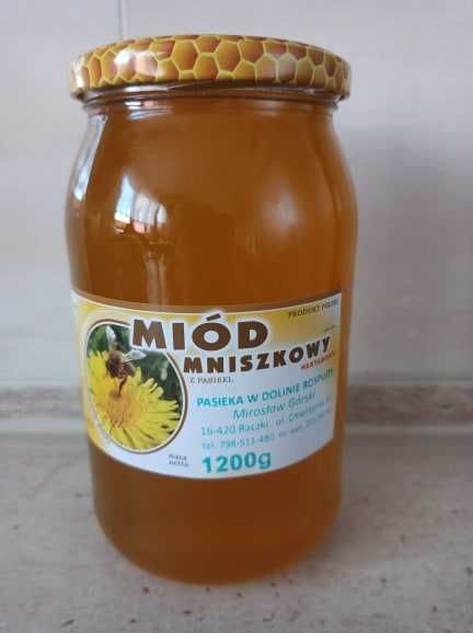 Miód Mniszkowo klonowy z Doliny Rospudy Suwalszczyzny 2025r.
