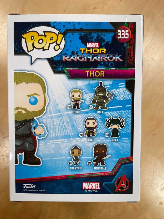 Funko pop Thor 335 Glow In The Dark SDCC Exclusive z protektorem