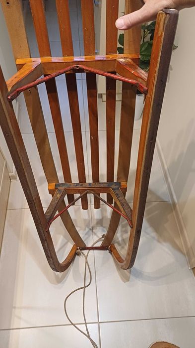 Sanki drewniane, uzywane, wzmocnione