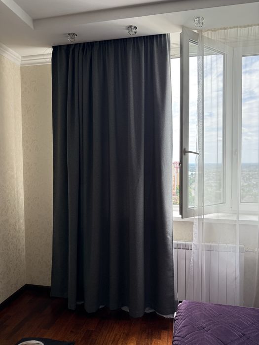 Блекаут штори сірий колір