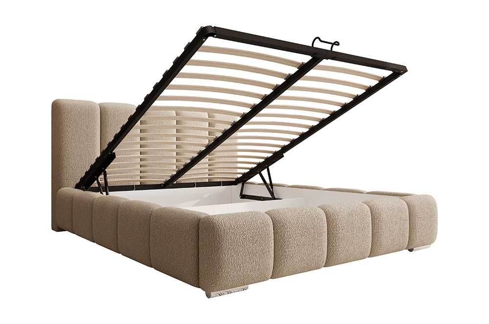 Łóżko tapicerowane BRENDA z pojemnikiem na pościel DARMOWA DOSTAWA