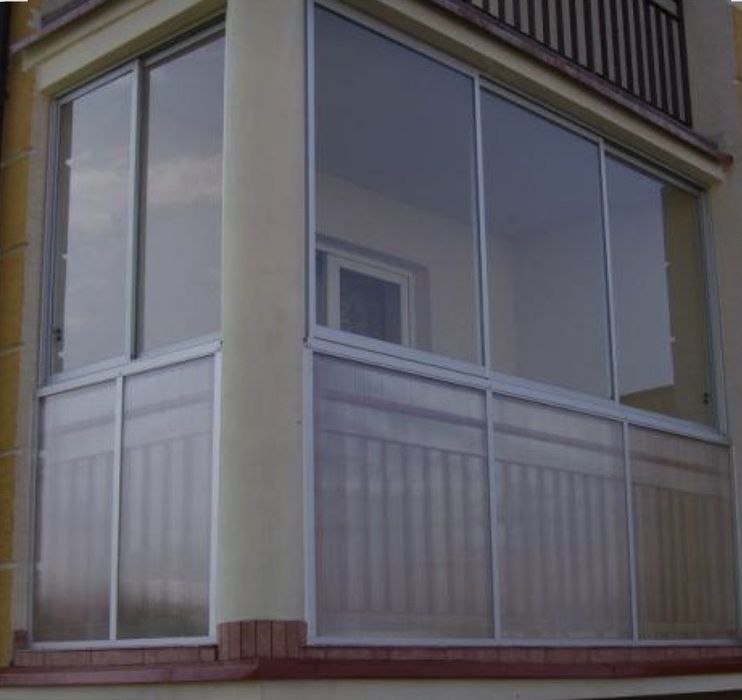 Okna zabudowa balkonu