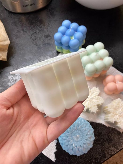 Силіконові форми, куб, бабл , кубік, bubble, форми для свічок