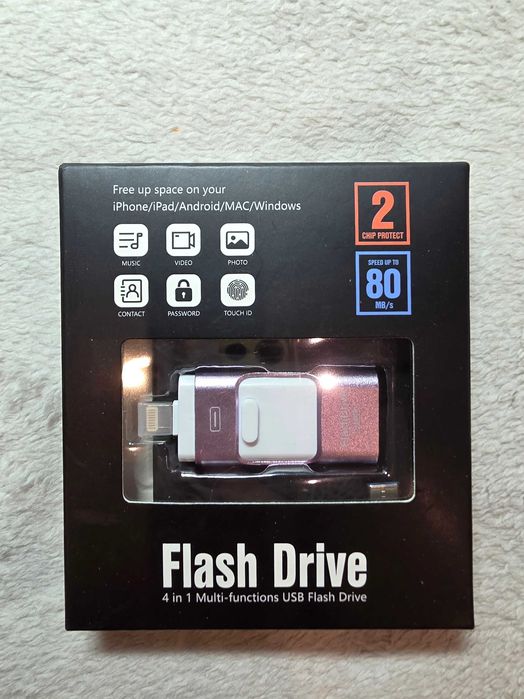 Pendrive 256 GB Lightning, Micro-USB, USB 3.0, USB 3.1 typ C