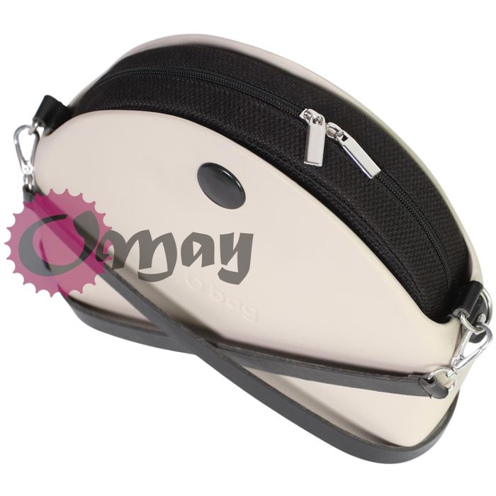 Czarny organizer do OBAG MOON LIGHT struktura 2 kieszenie OMAY
