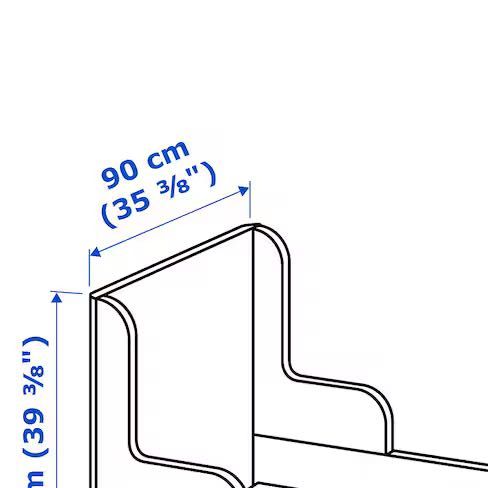 IKEA Cama extensível, rosa claro, 80x200 cm