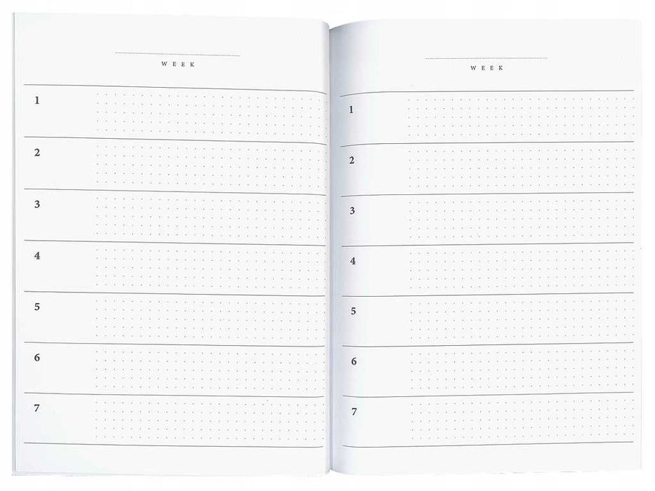 Planer A5 Interdruk 80 kartek Satin Gold kalendarz organizer