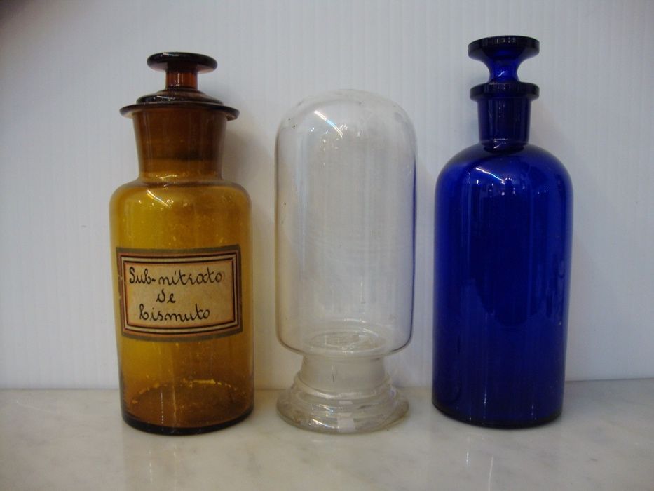 Frasco de Farmácia antigo e invulgar