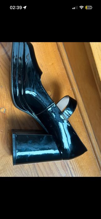 Czarne Buty Na platformie Steve Madden 40 Mary Jane
