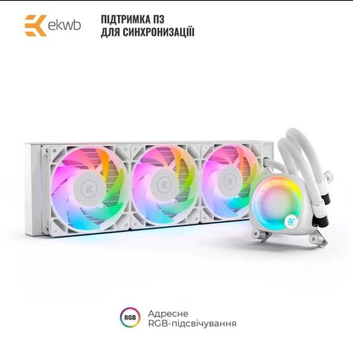 Система рідинного охолодження EKWB EK-Nucleus AIO CR360 Lux D-RGB White (CPU)
