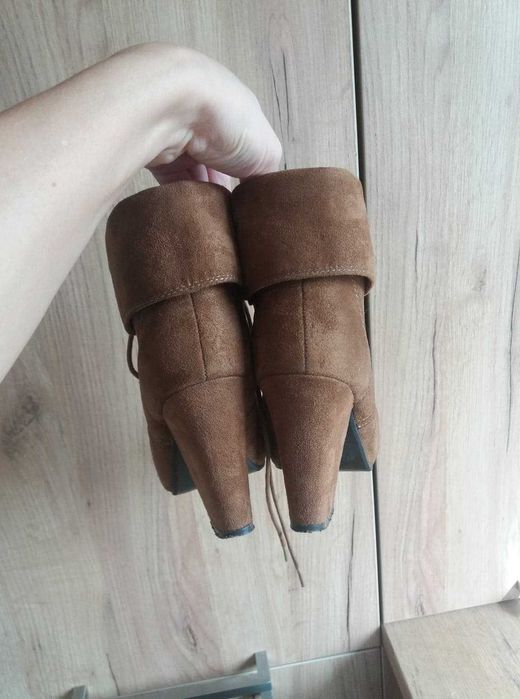 Brązowe botki rozmiar 36 CCC Jennifer