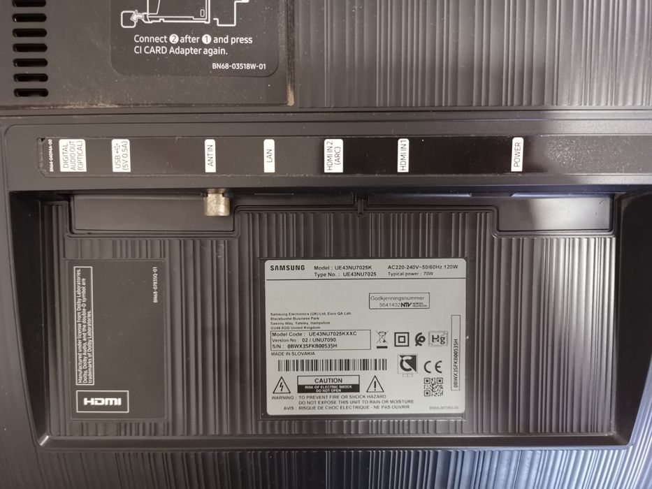 TV Samsung UE43NU7025K