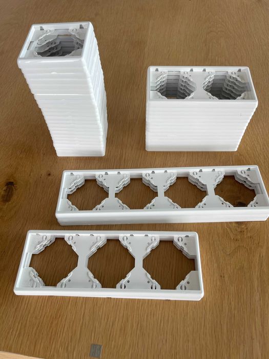 Conjunto de espelhos diversos EFAPEL branco