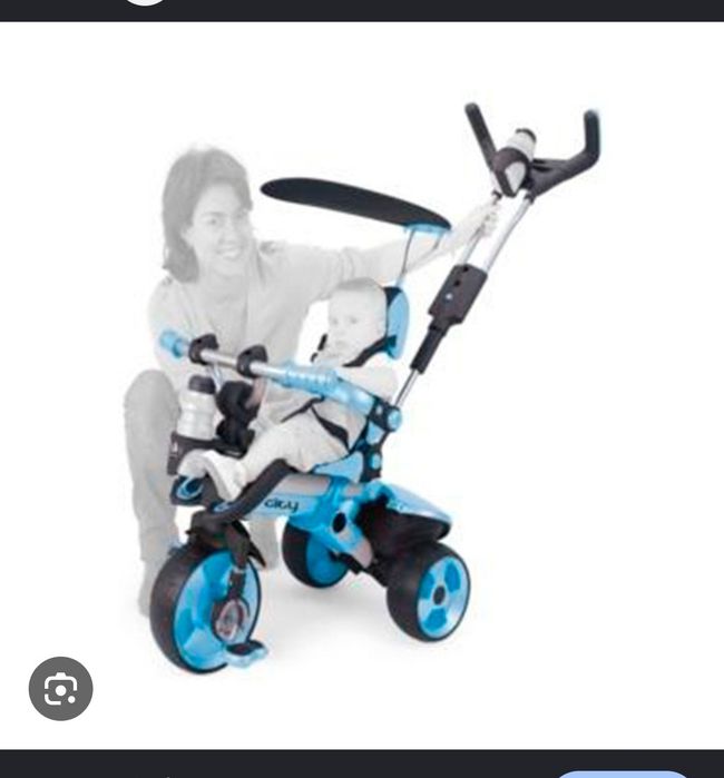 Triciclo 3-6 anos azul injusa City